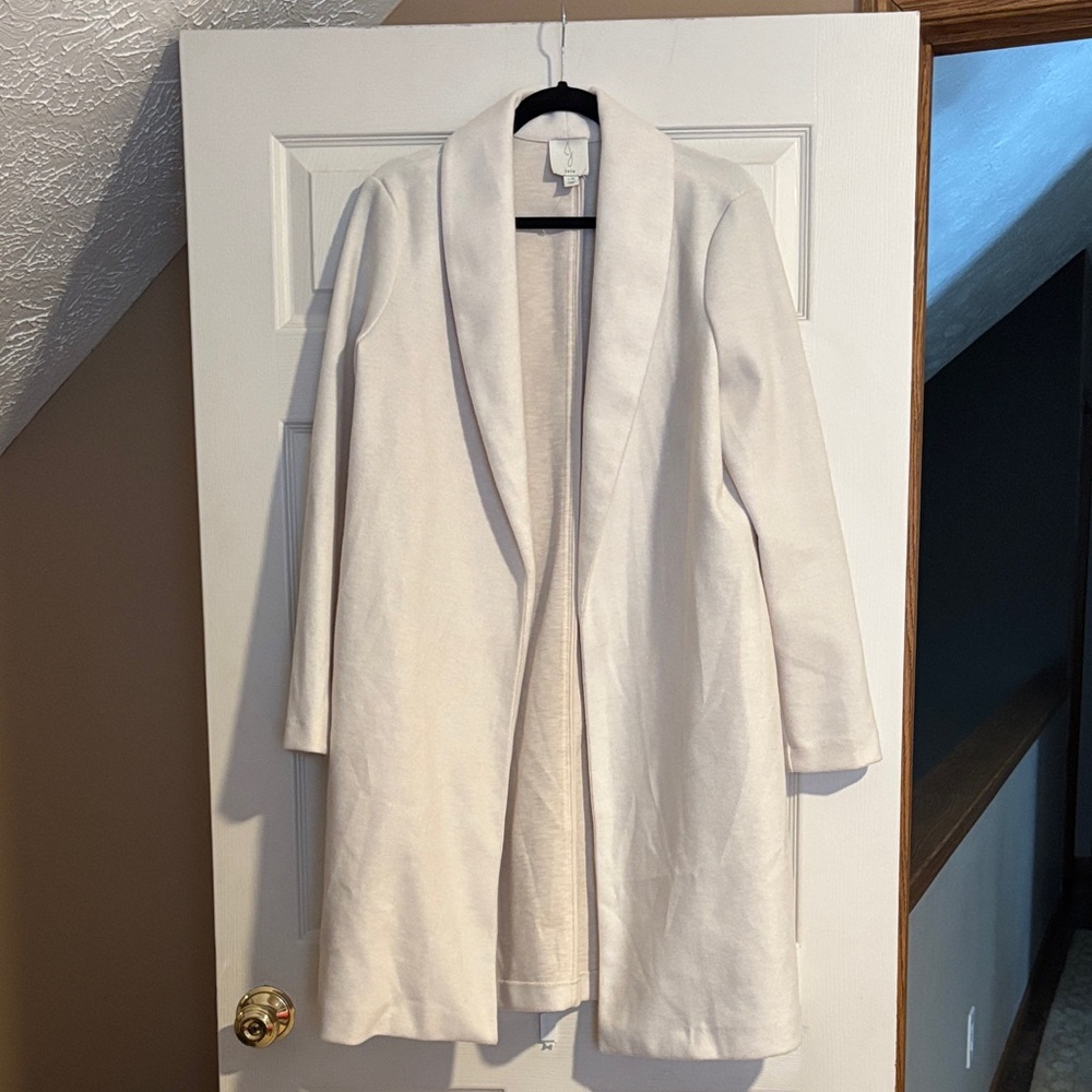 Joie Cream Women's Open Front Cream Coat